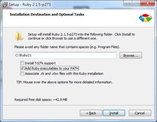 install-ruby-check-addruby-executable-to-you-PATH.png